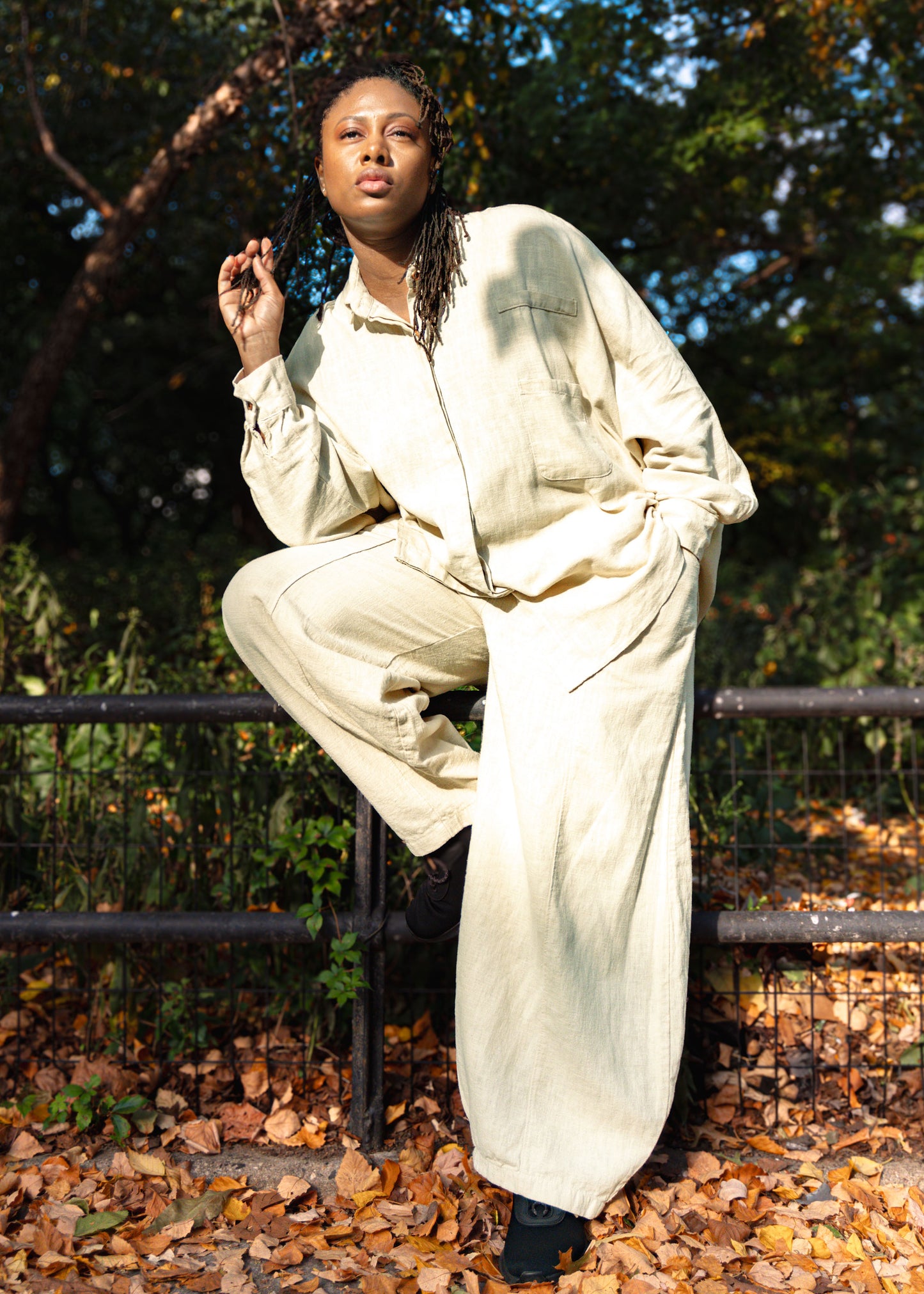 Oversized Button Down Cotton Shirt