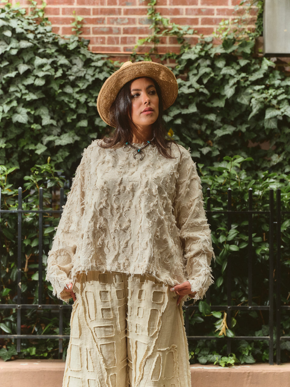 Artisan Textured Cotton Top