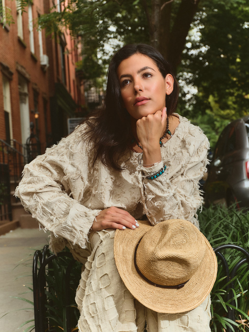 Artisan Textured Cotton Top