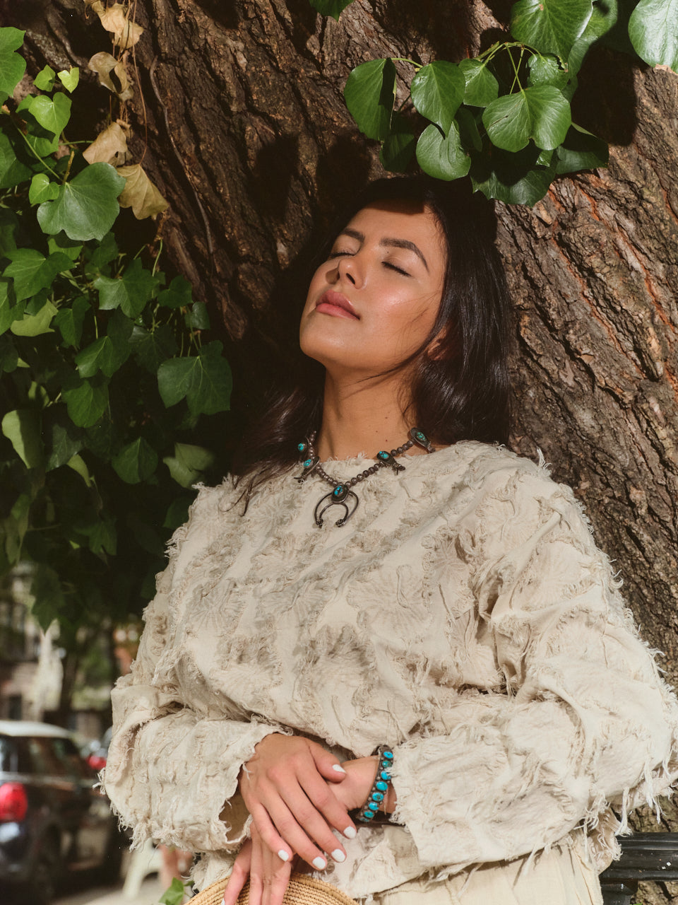 Artisan Textured Cotton Top