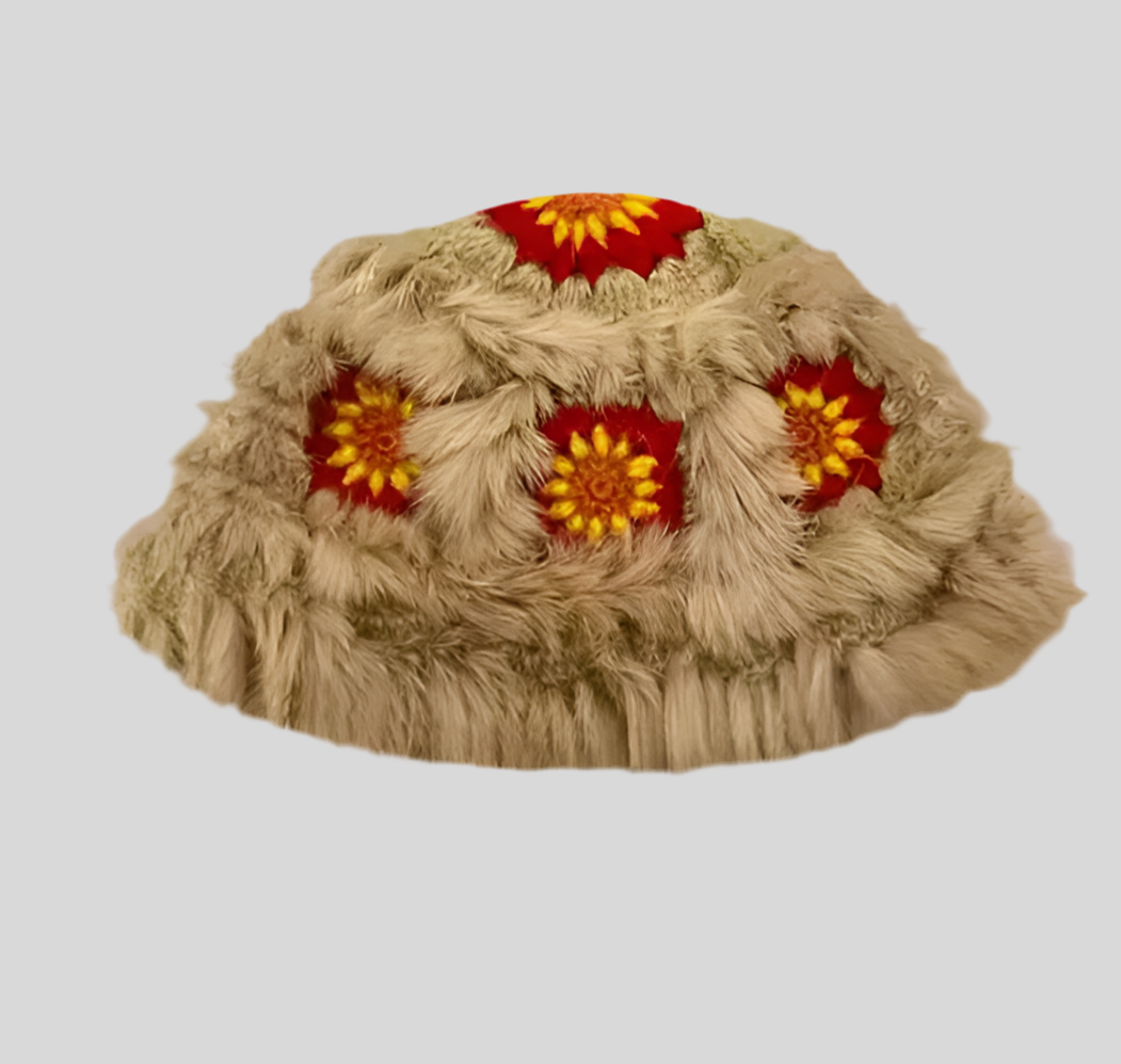 Crochet fluffy hat