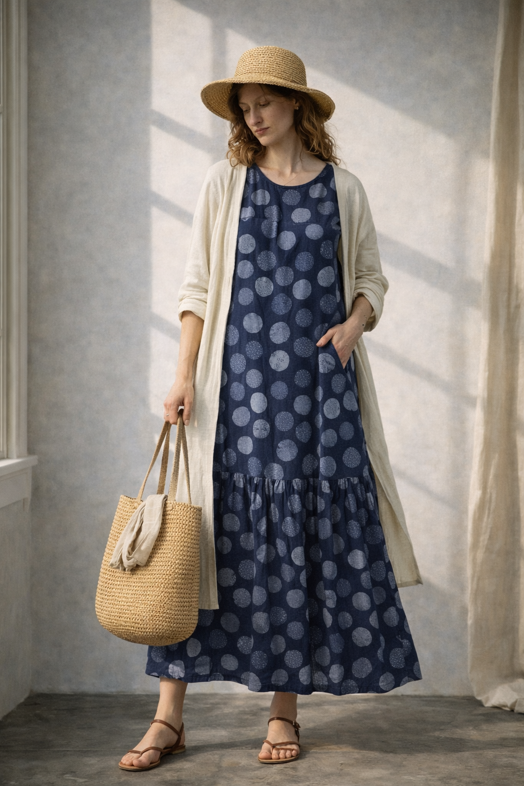 Patterned maxi dress2