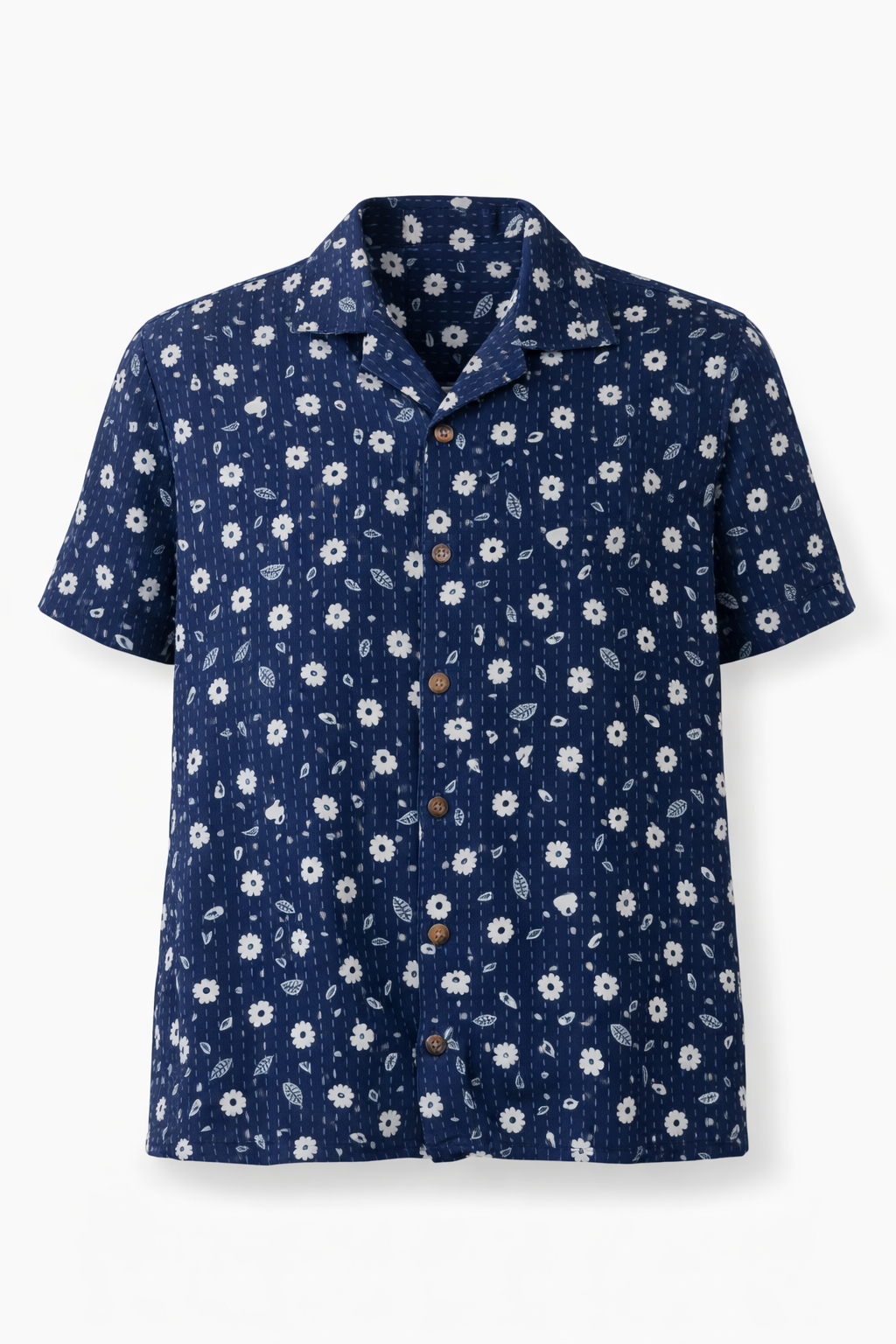 The "Indigo" Artisan Shirt – Hand-Block Printed Cotton