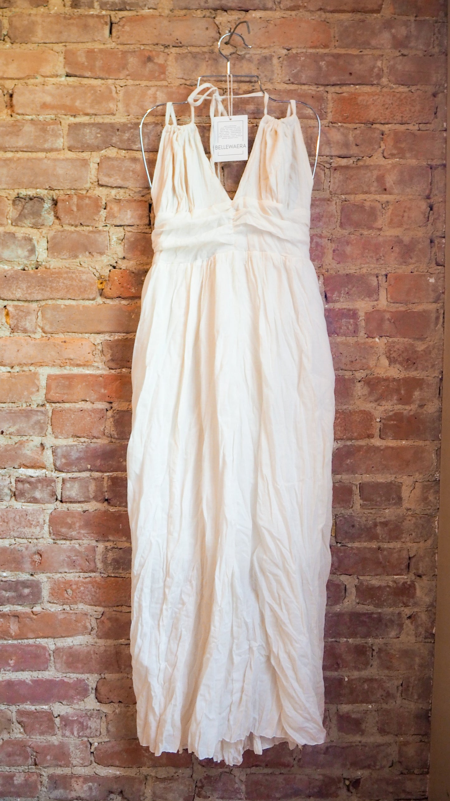 Muslin cotton maxi empire waist dress | NCD02