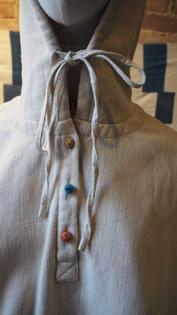 Hoodie cotton 3 button down