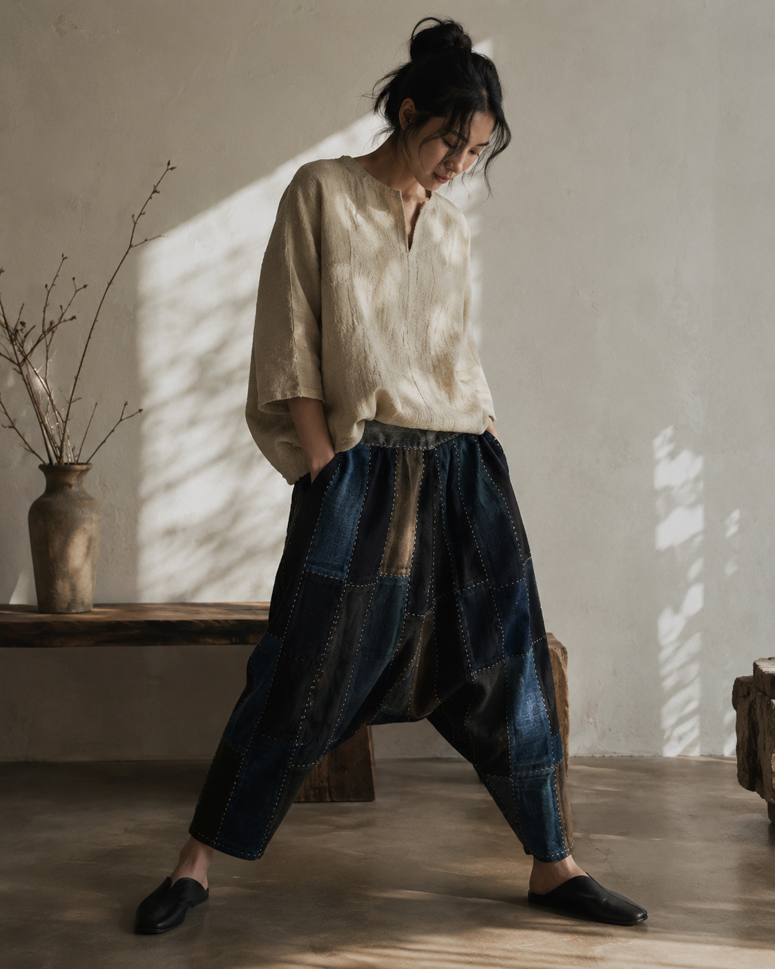 HAP01 | Human Archives Sashiko Trousers