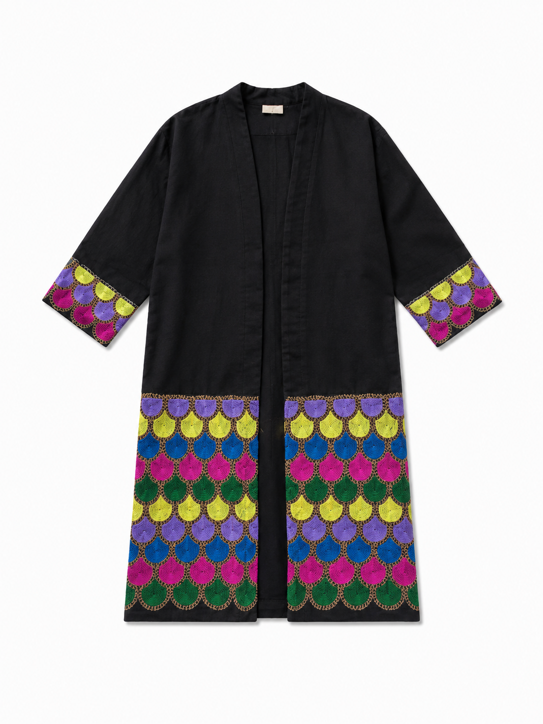 ish Scale Embroidered Hemp Coat