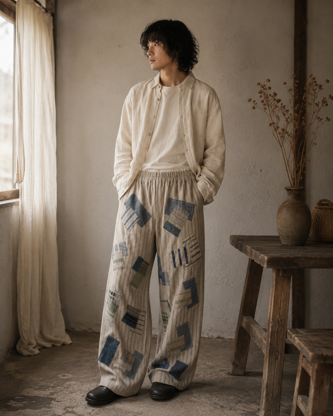 Human Archives Patchwork Trousers