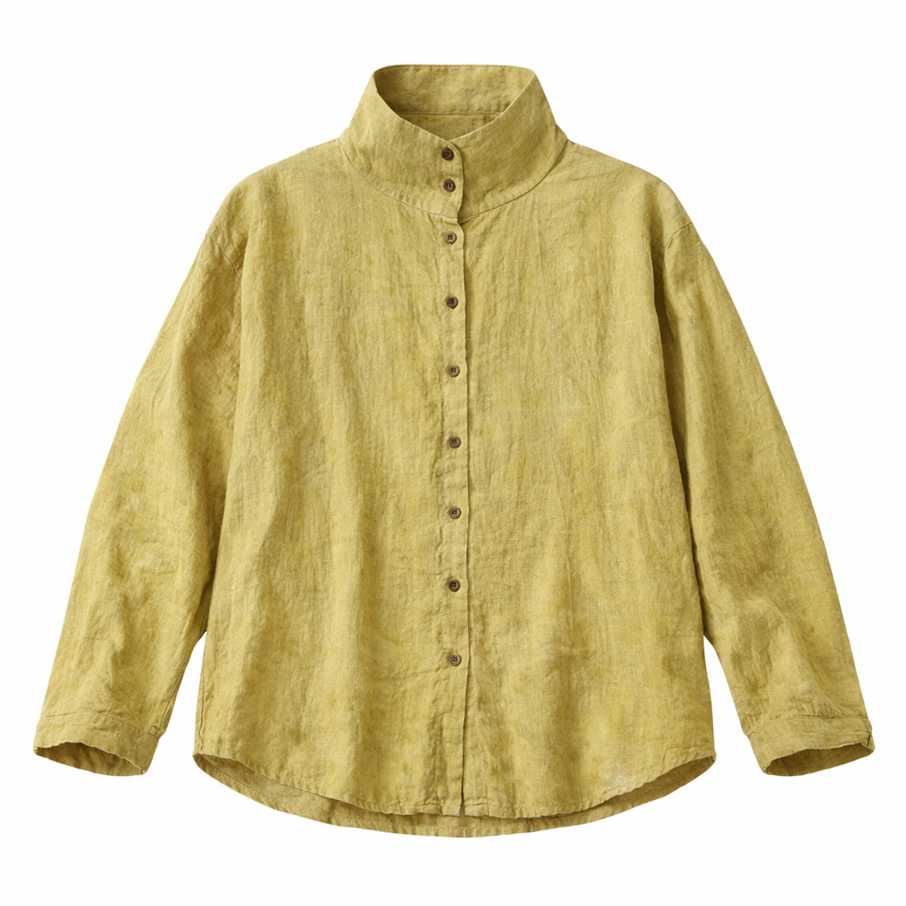 BUTTONED TEXTURED
COTTON SHIRT