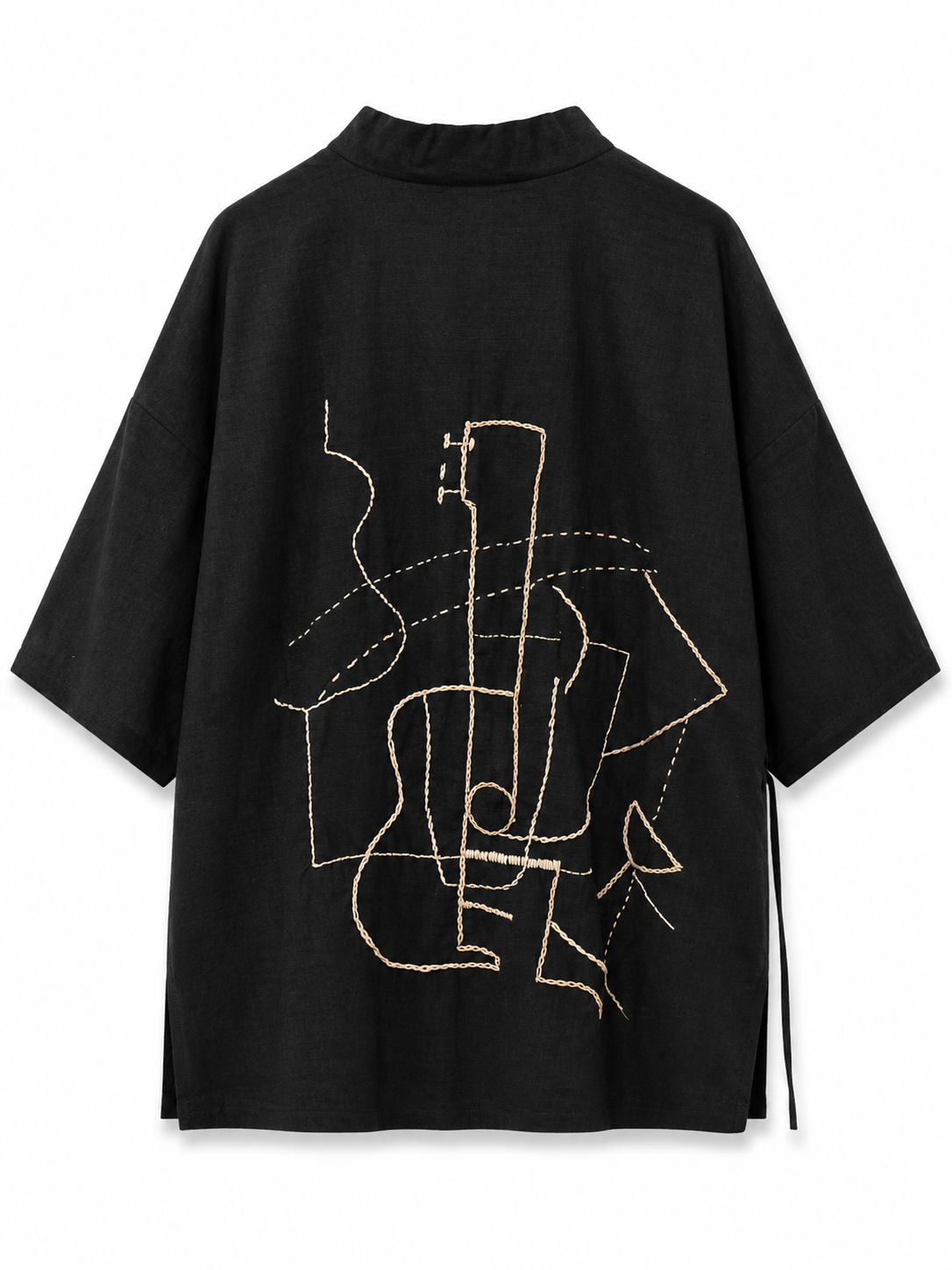 Abstract Stitch Kimono