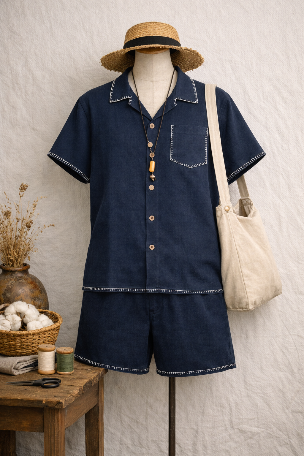Willy Boxy-camp Shirt Set