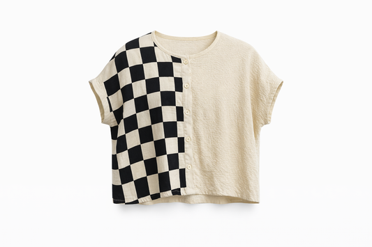 Checkered Artistsans Cotton Top