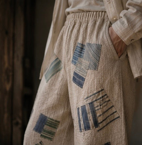 Human Archives Patchwork Trousers