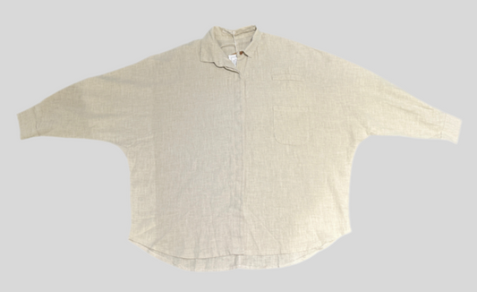 Oversized button down Cotton Shirt : OCS01