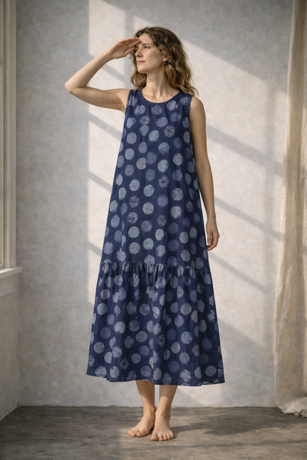 Patterned maxi dress2