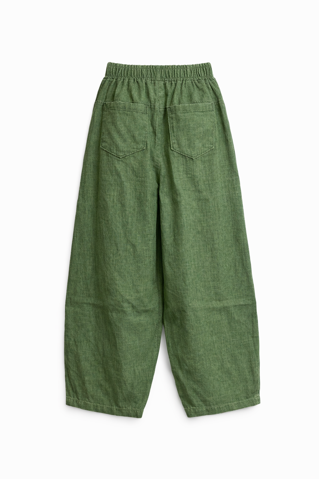 Earth Balloon Pants – Running stitched Linen