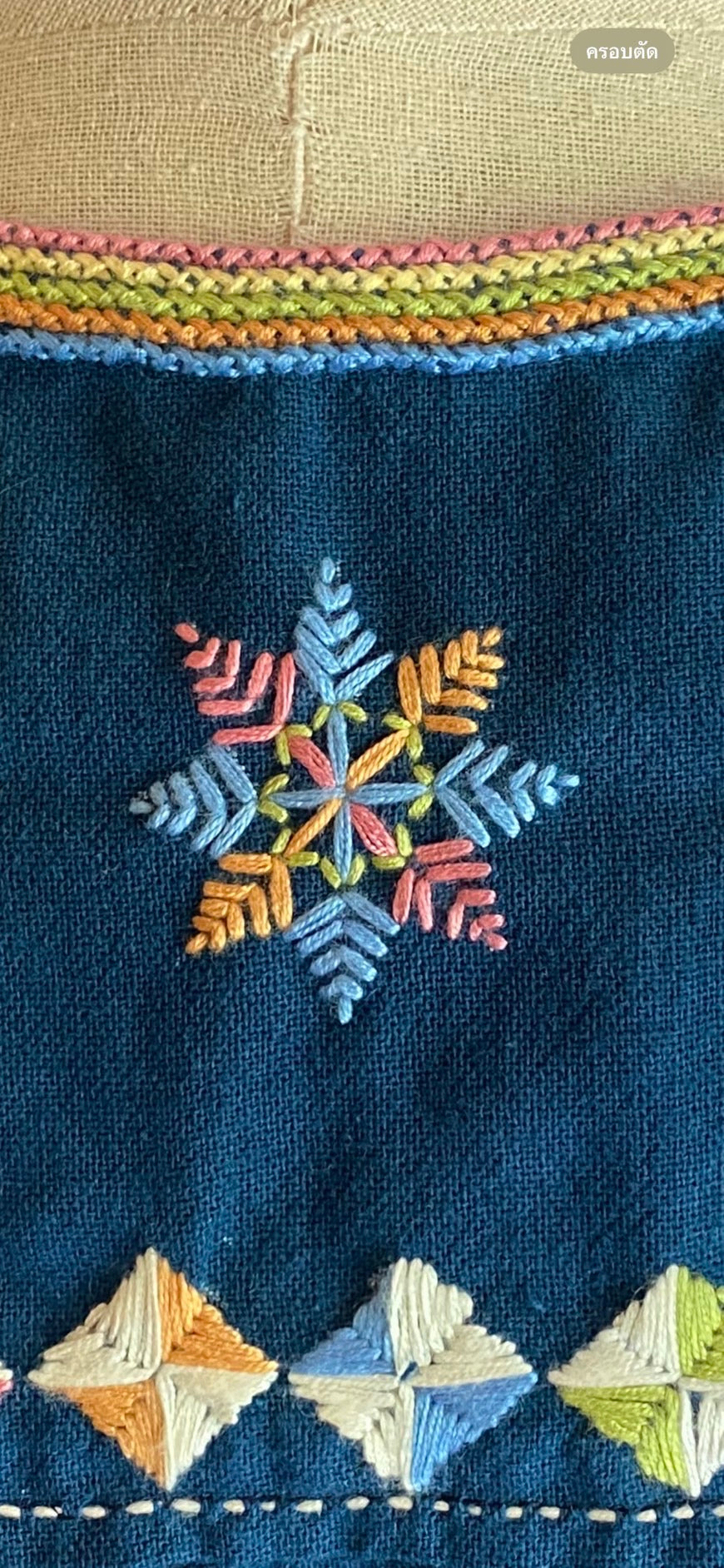 Scarf embroidery