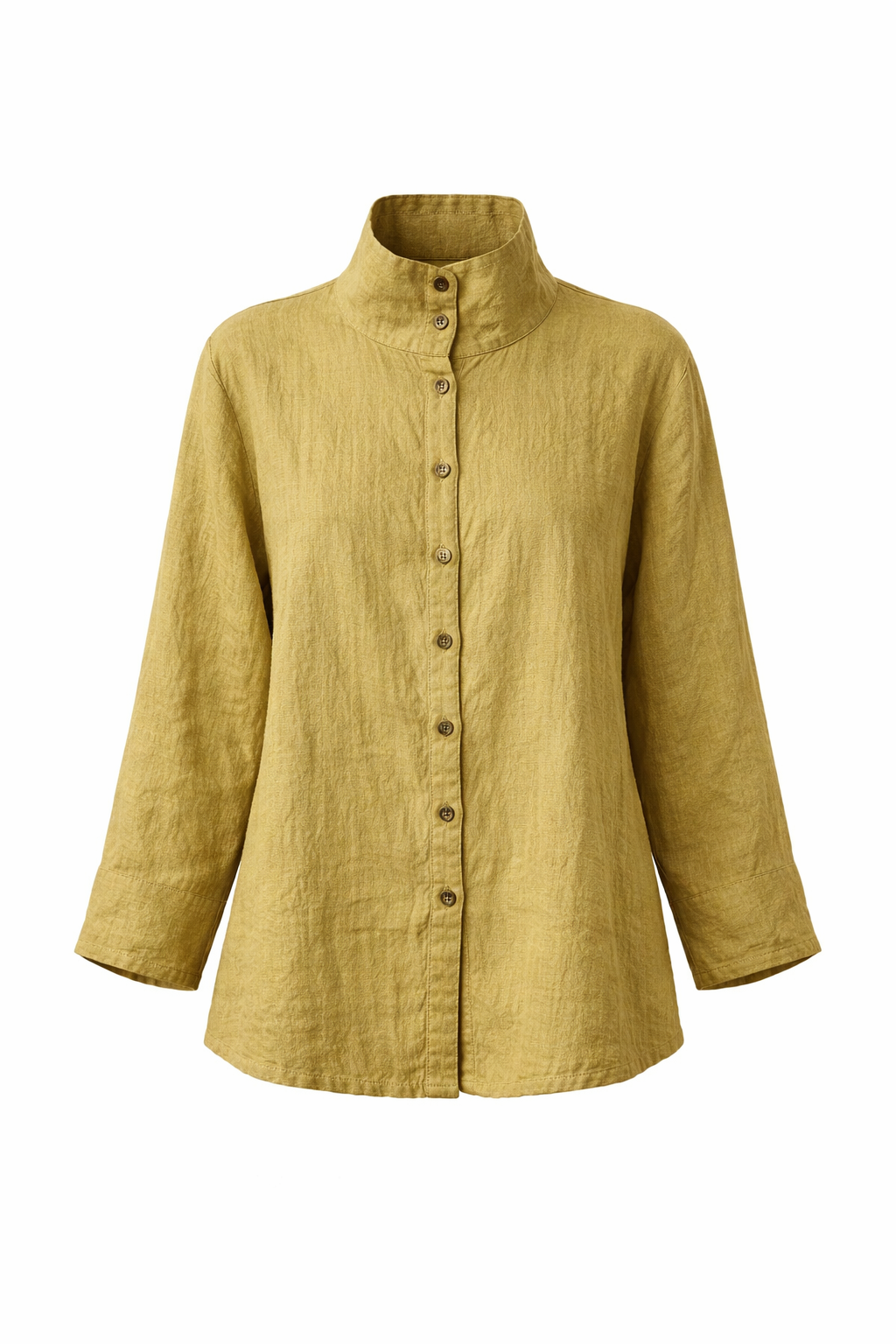 BUTTONED TEXTURED
COTTON SHIRT