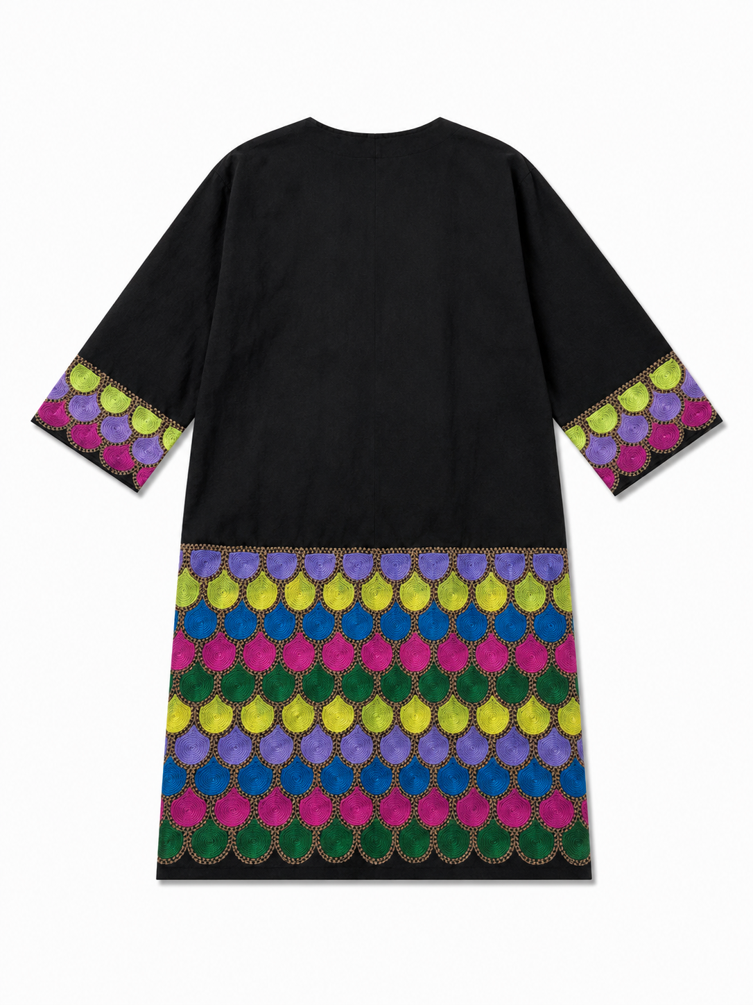 ish Scale Embroidered Hemp Coat
