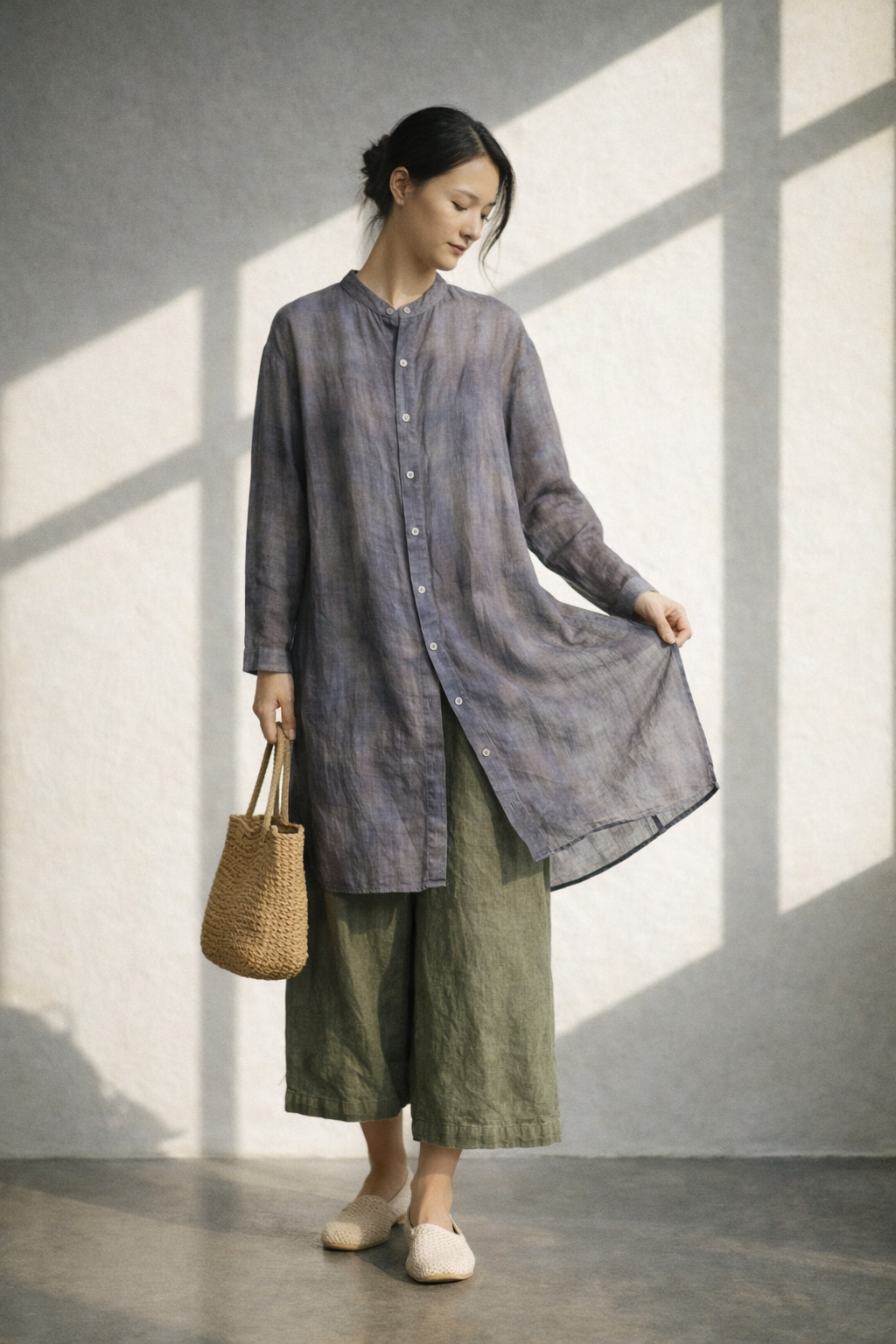 HAND DYED SILK TUNIC | HDST01