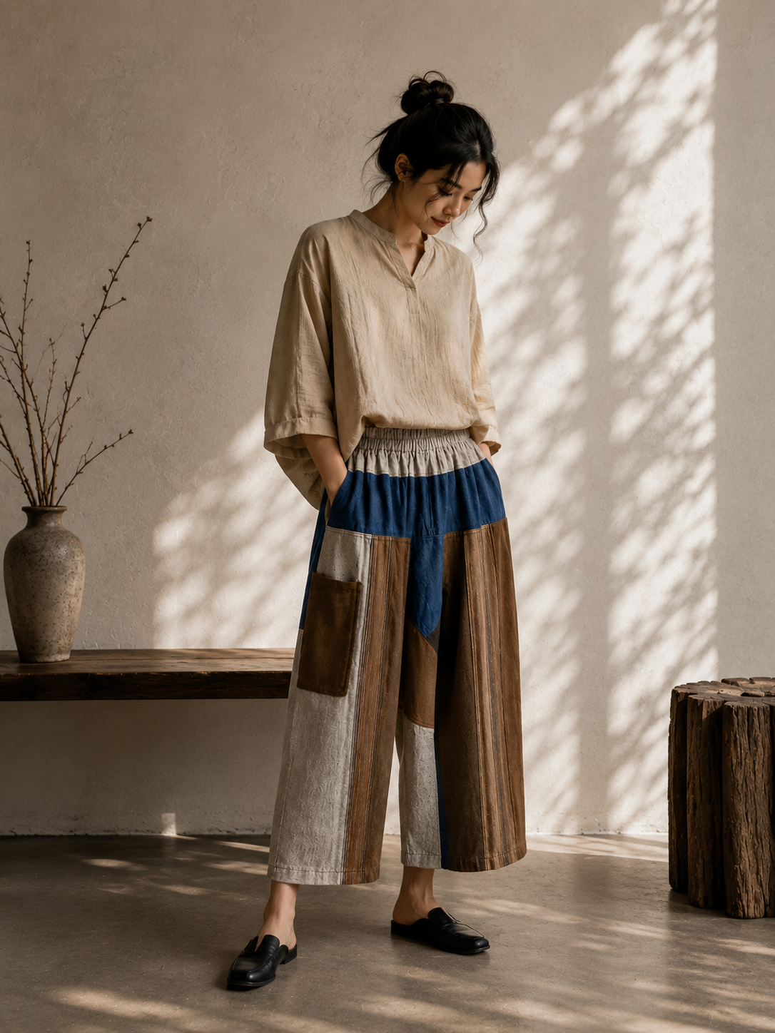 Mae Taeng Patchwork Trousers