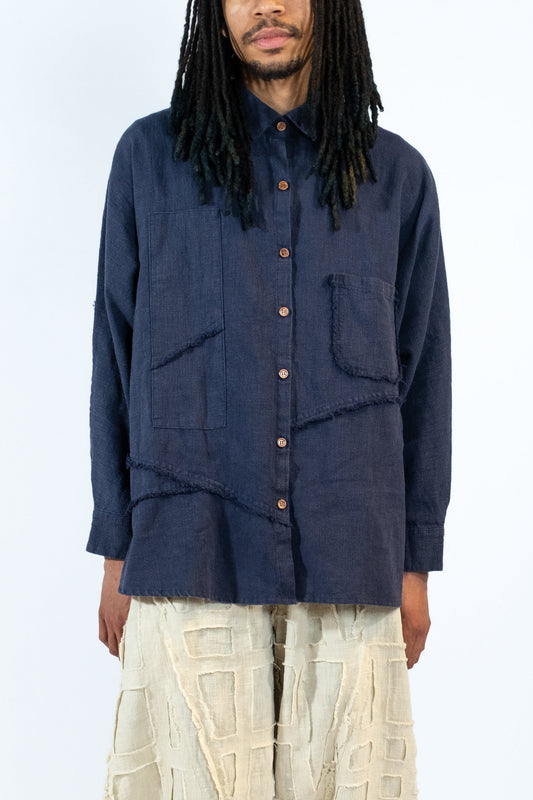 KAWA TEXTURED BUTTON UP