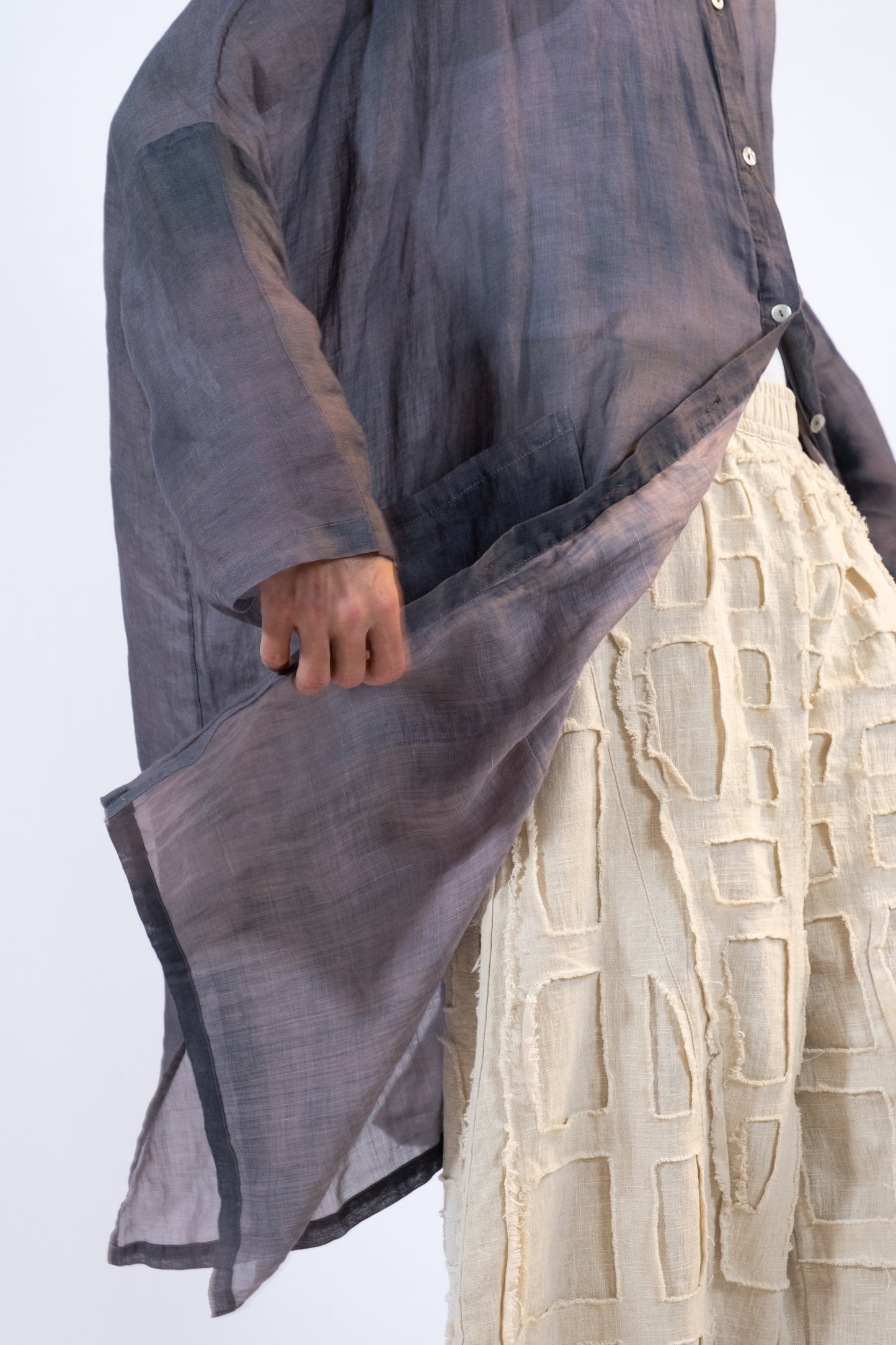 HAND DYED SILK TUNIC