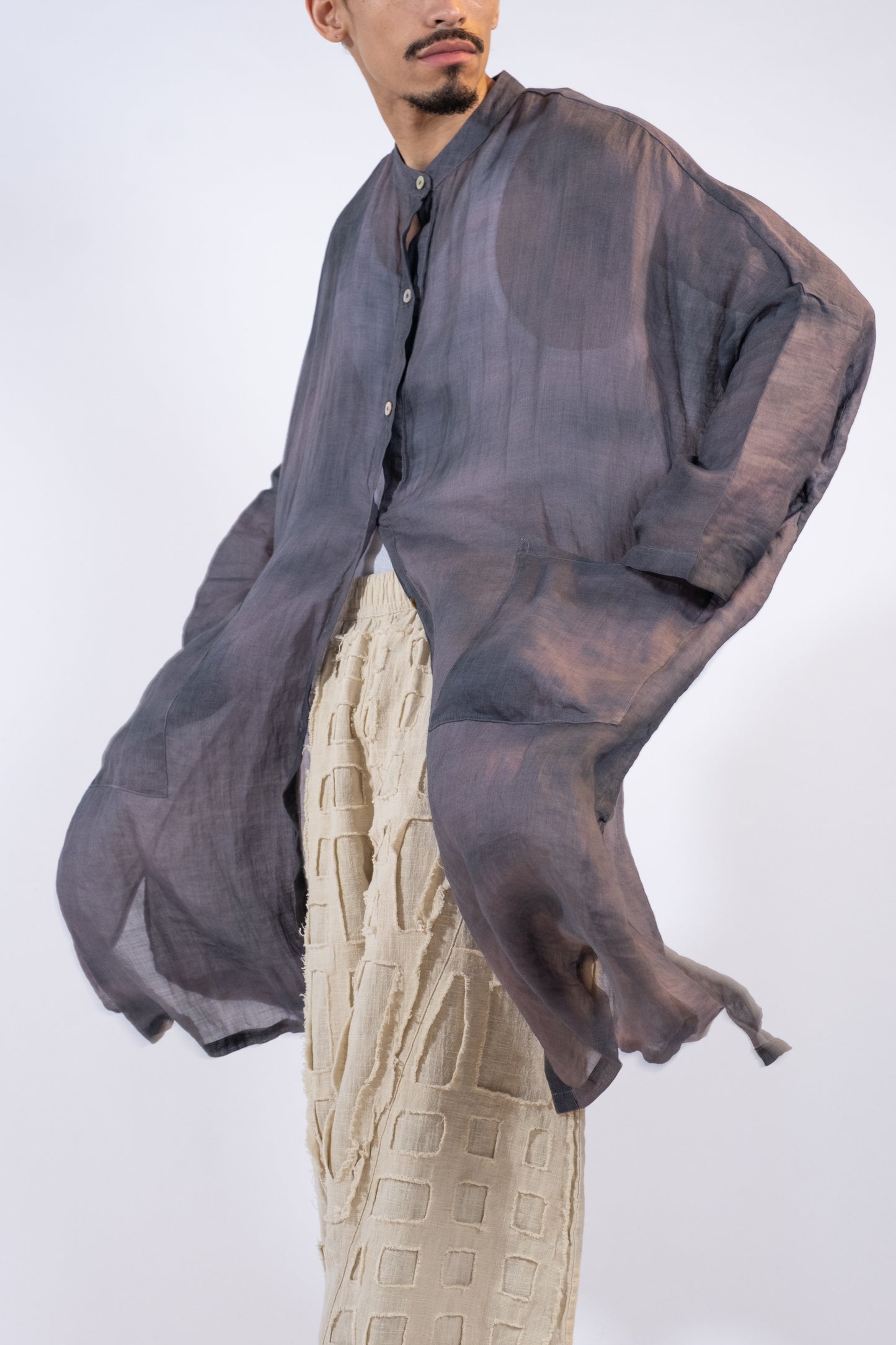 HAND DYED SILK TUNIC