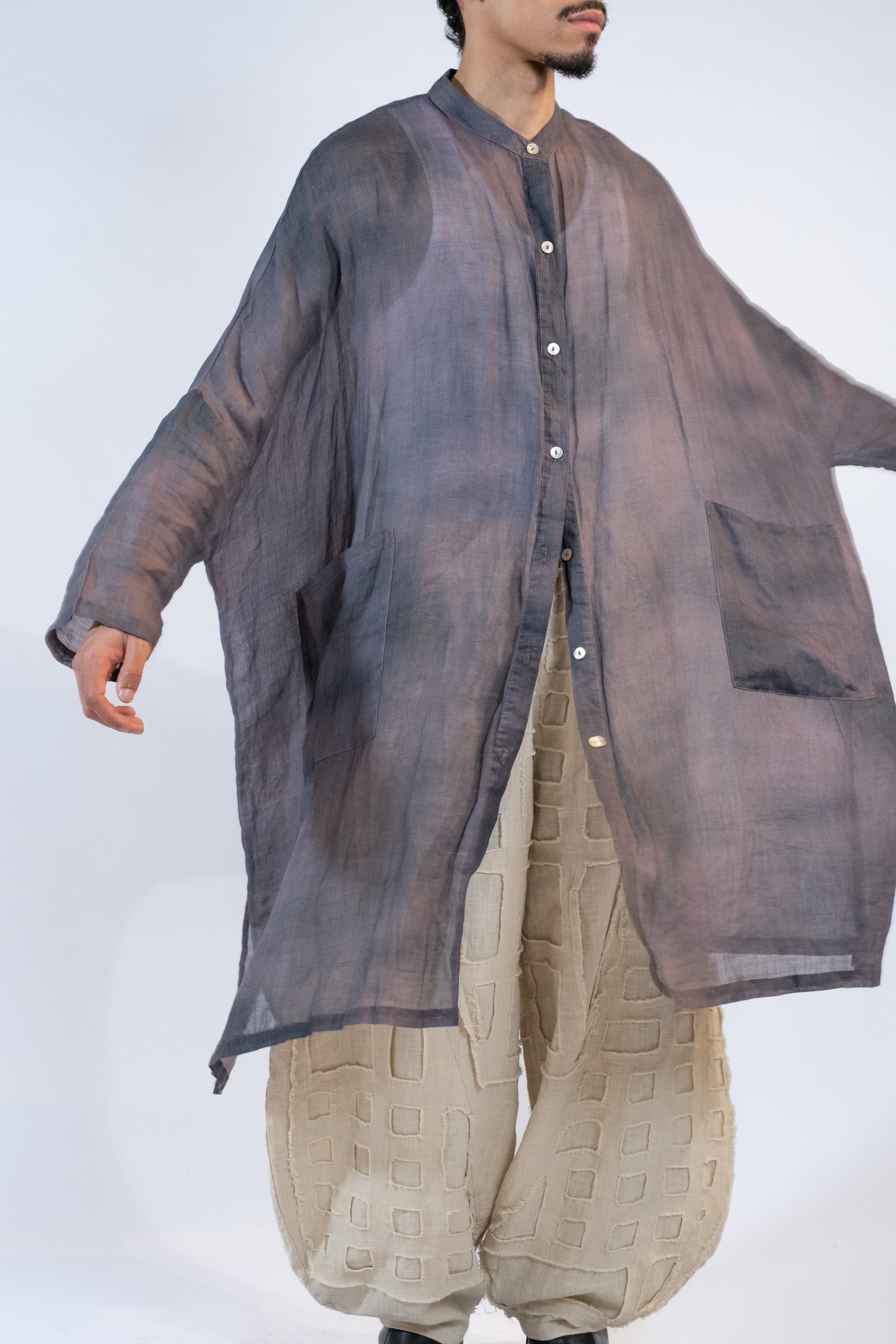 HAND DYED SILK TUNIC