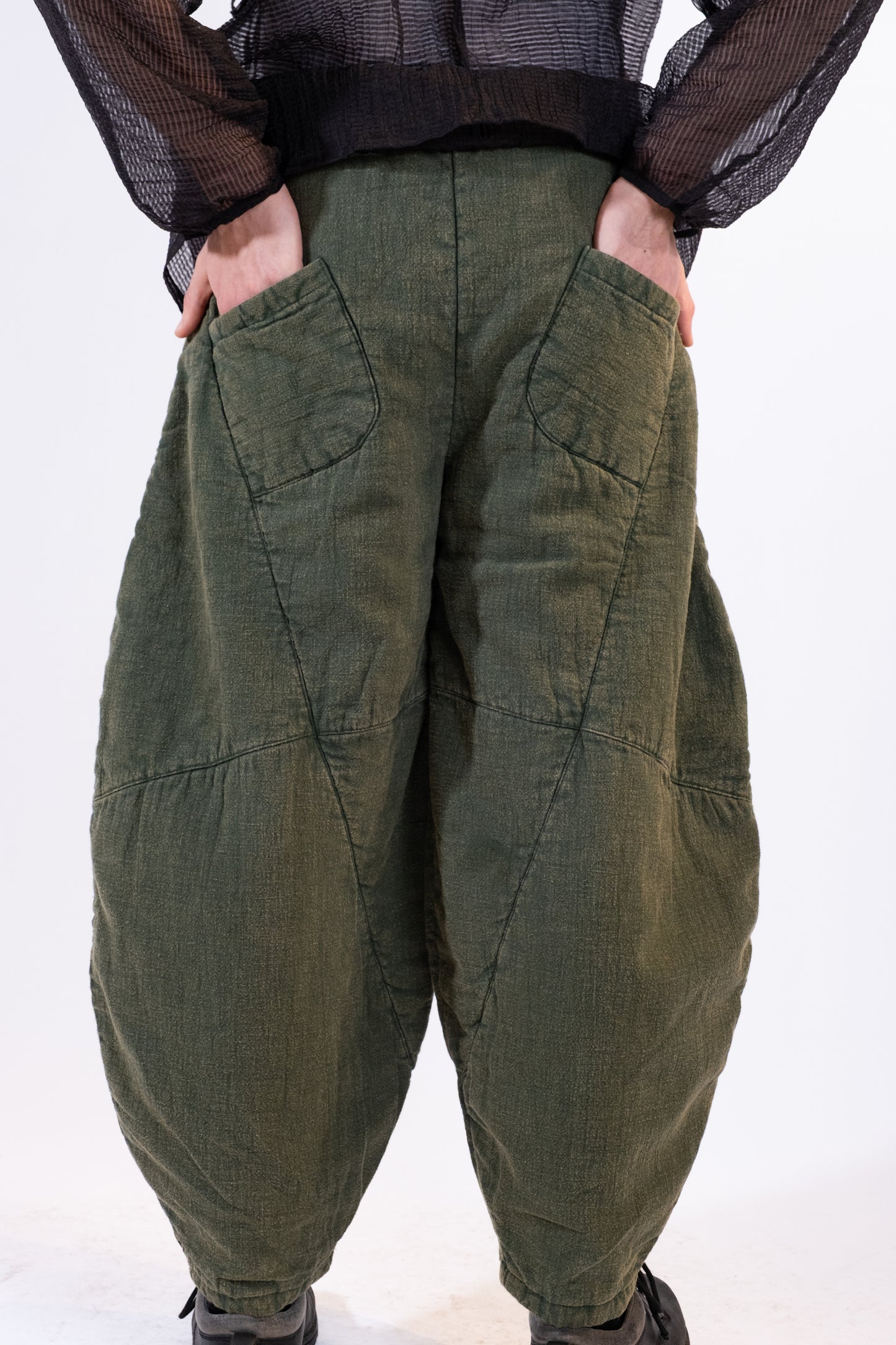 Stone Wash Knickerbockers Pants