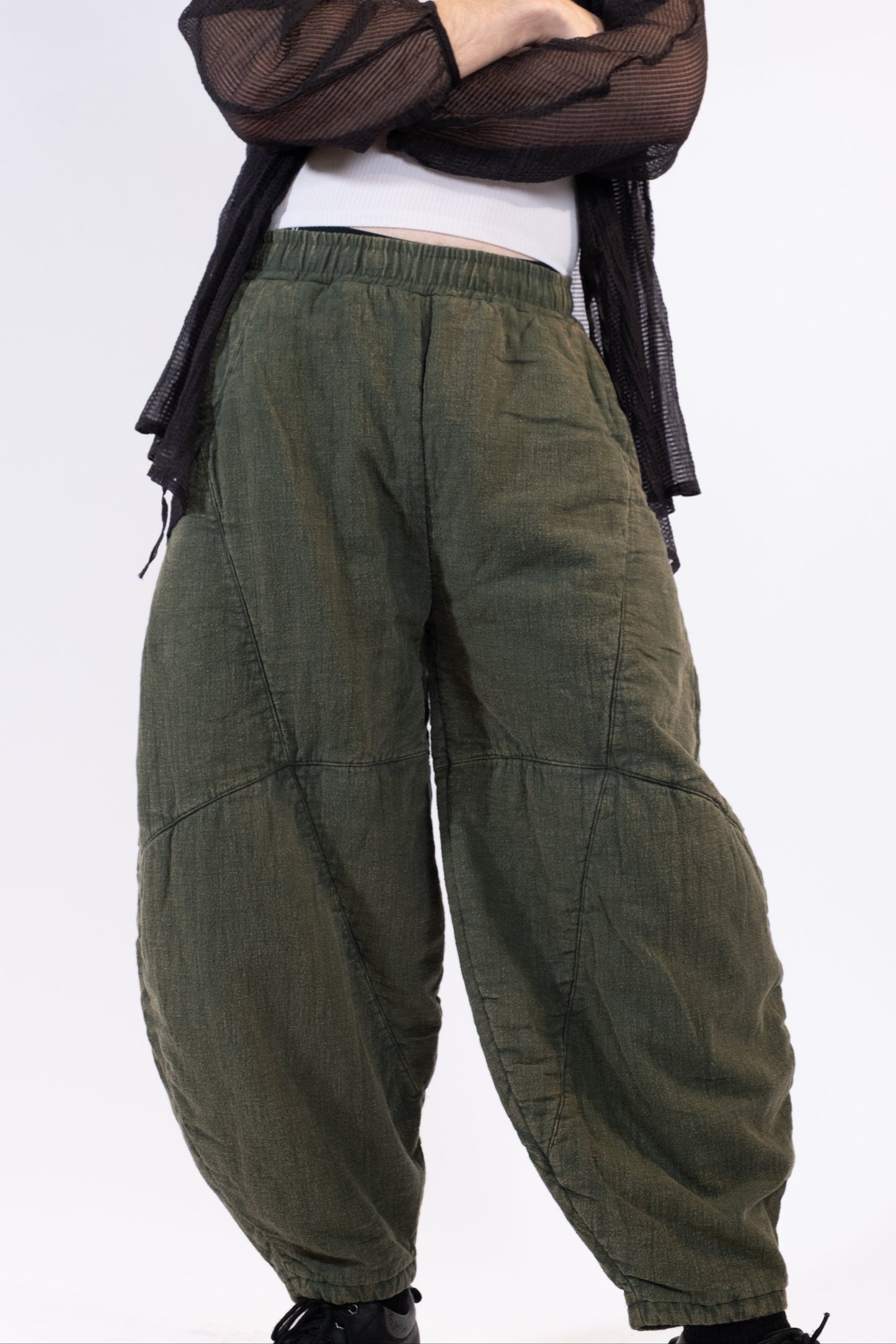 Stone Wash Knickerbockers Pants