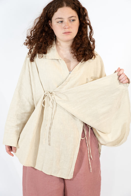 Wrap Short Cotton Jacket