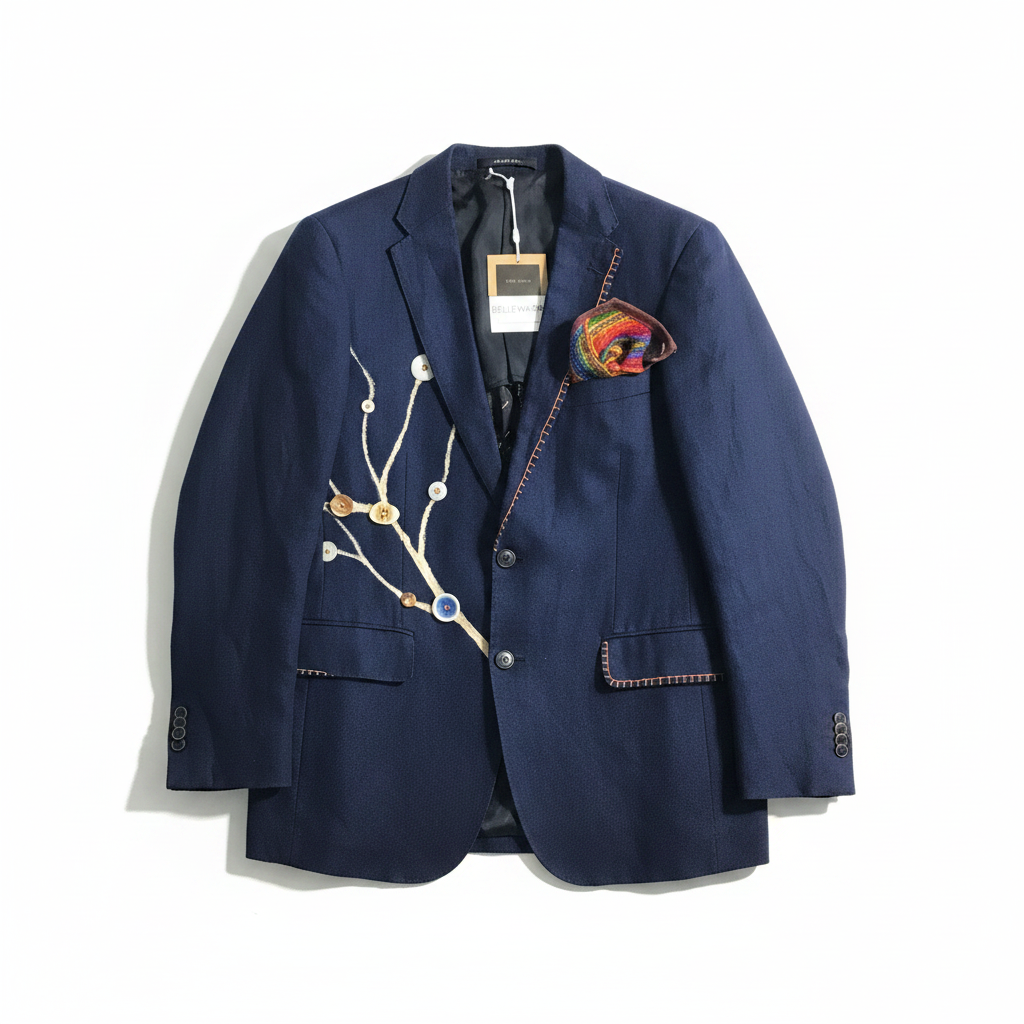 Embroidered Blazer