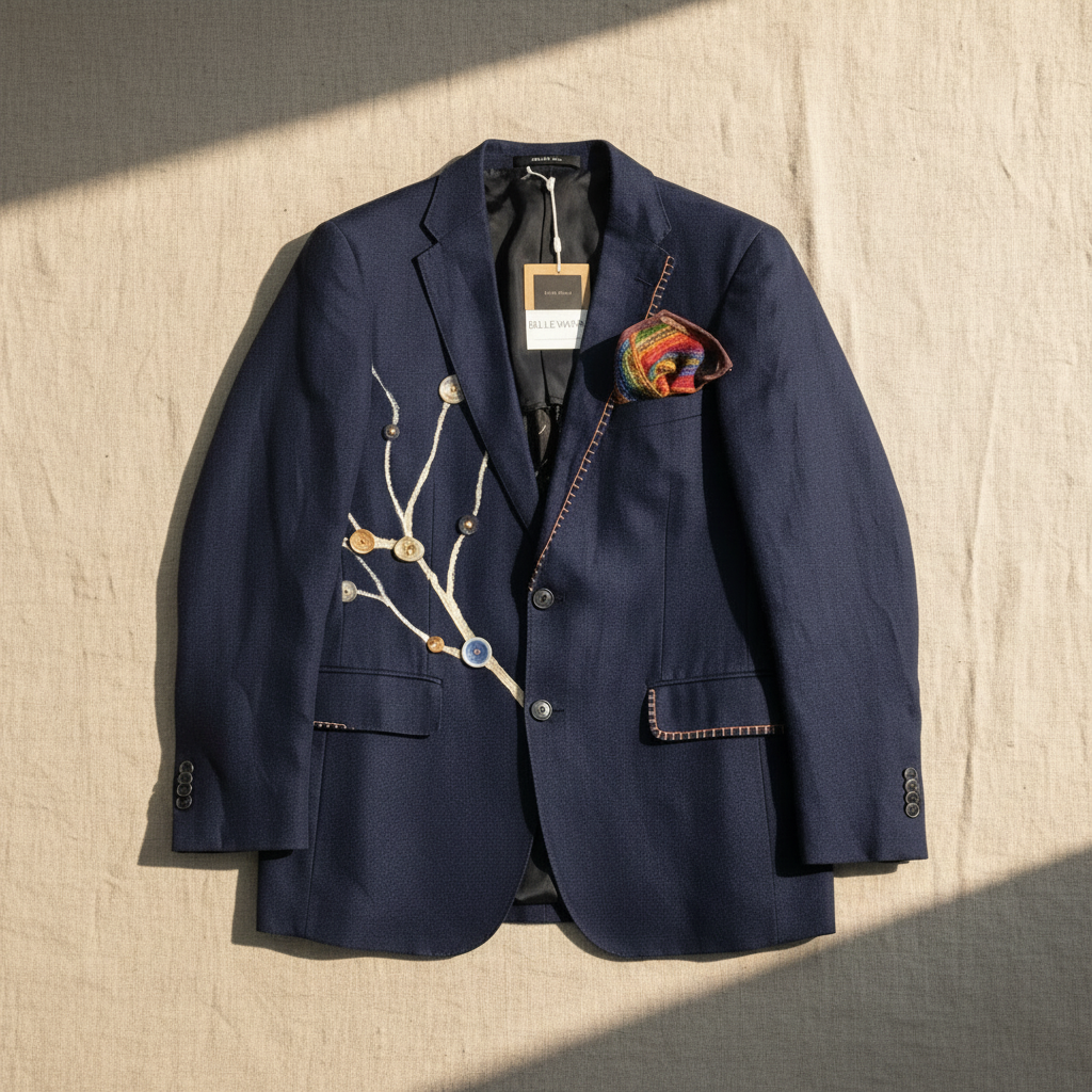 Embroidered Blazer