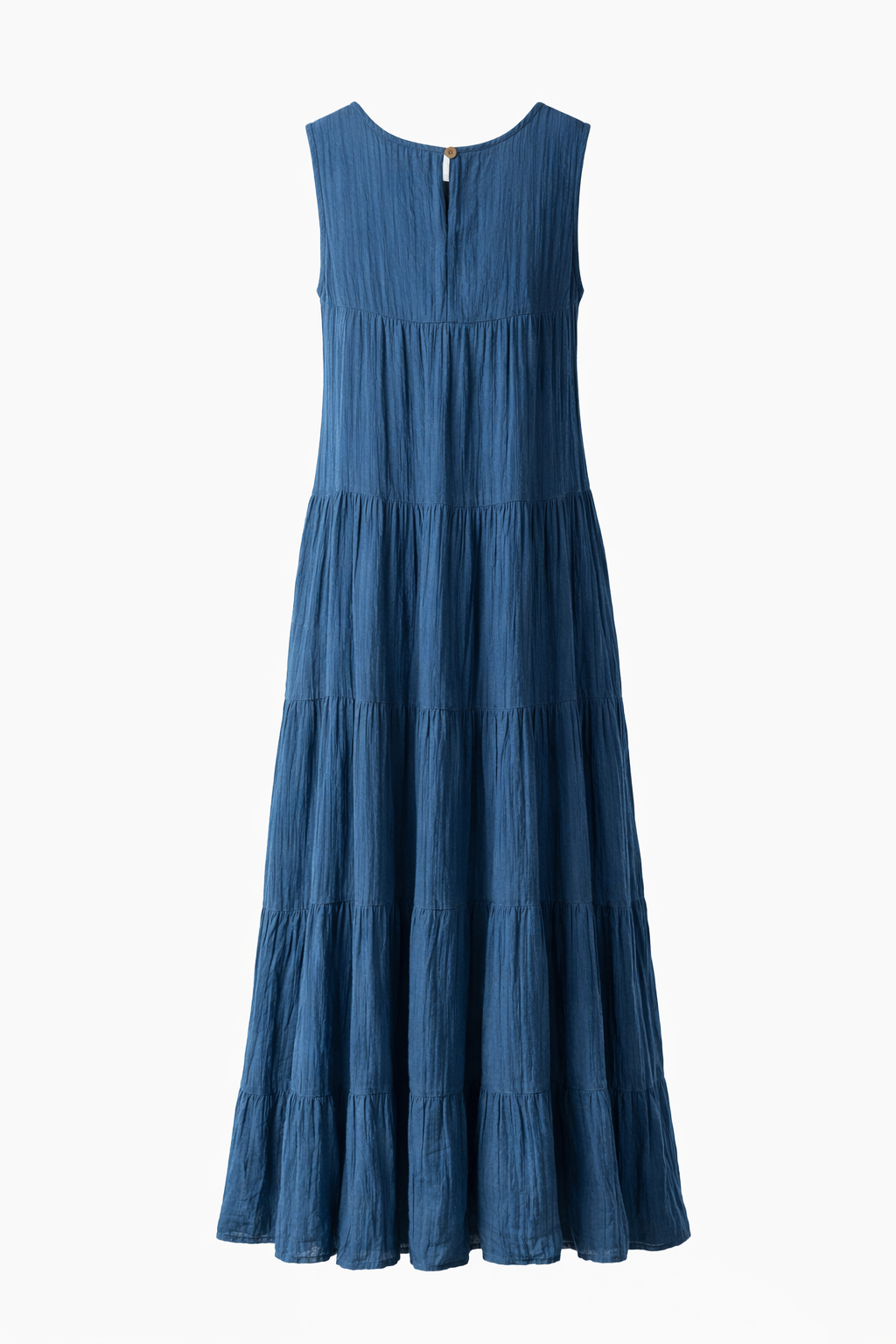 Indigo Whisper Tiered Dress