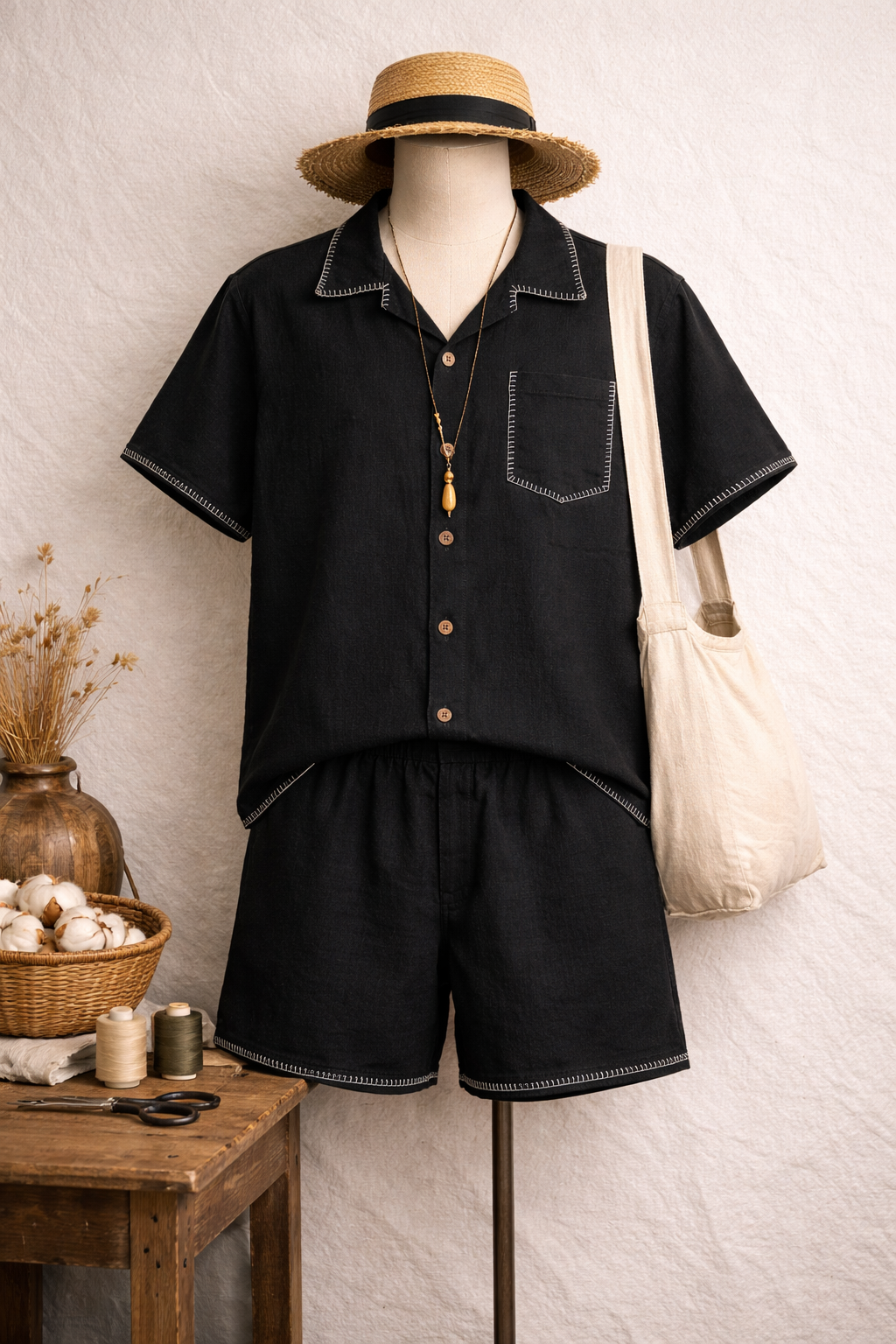 Willy Boxy-camp Shirt Set