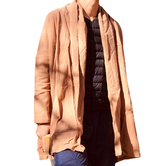 Relaxed Cotton Long Jacket